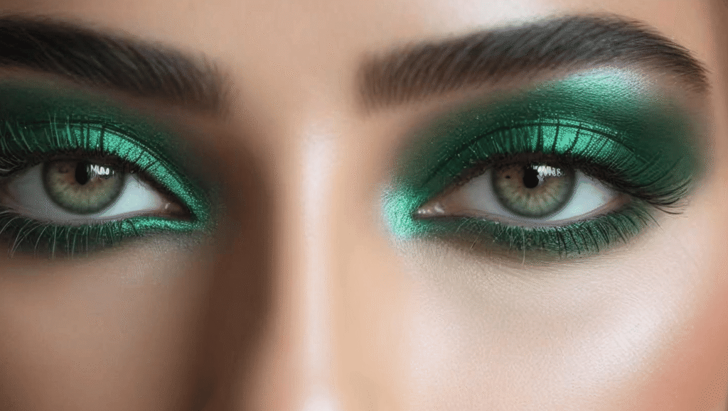 emerald green eyeshadow for green eyes