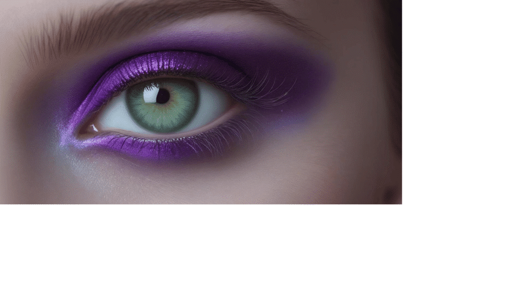 purple eyeshadow for green eyes