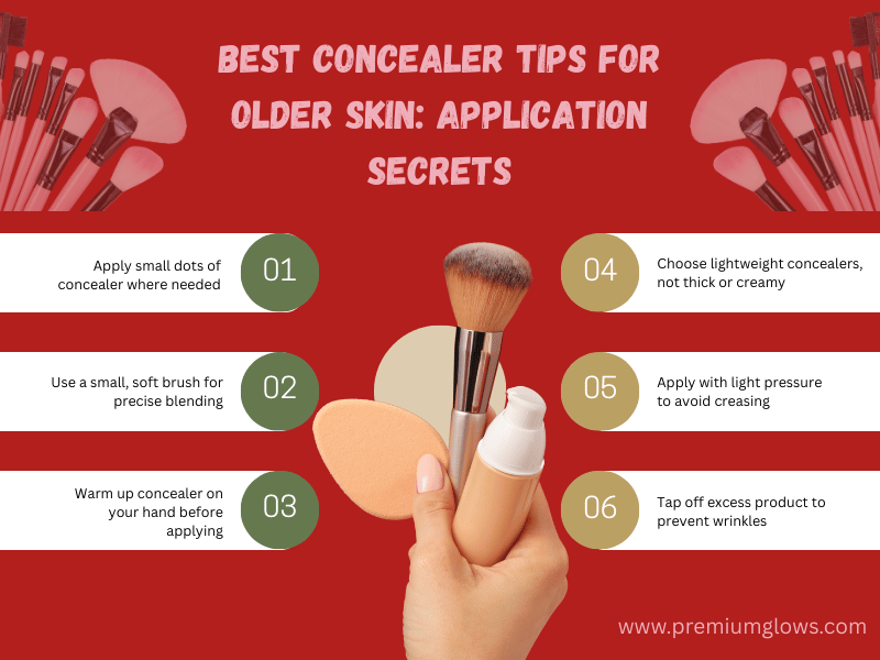 concealer applying tips for older skin