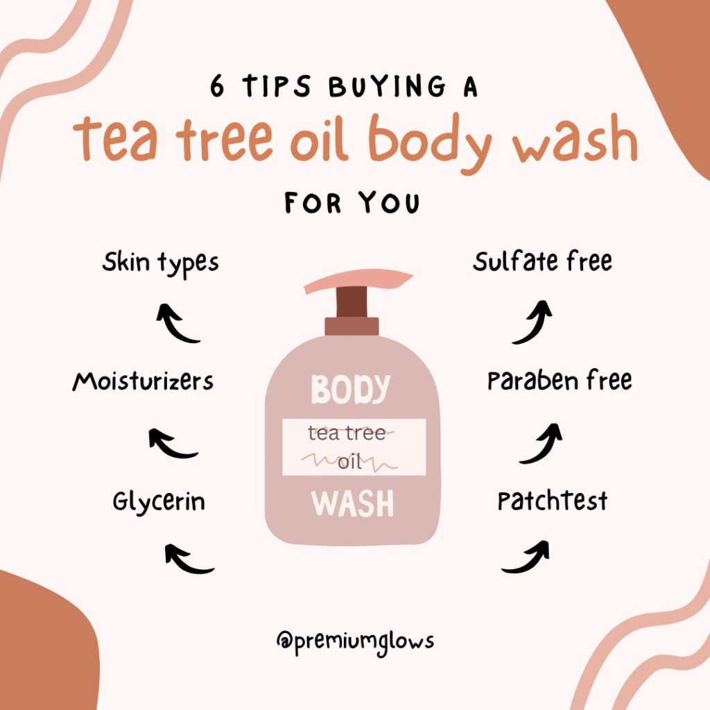 buying tips tea tree oil body wash