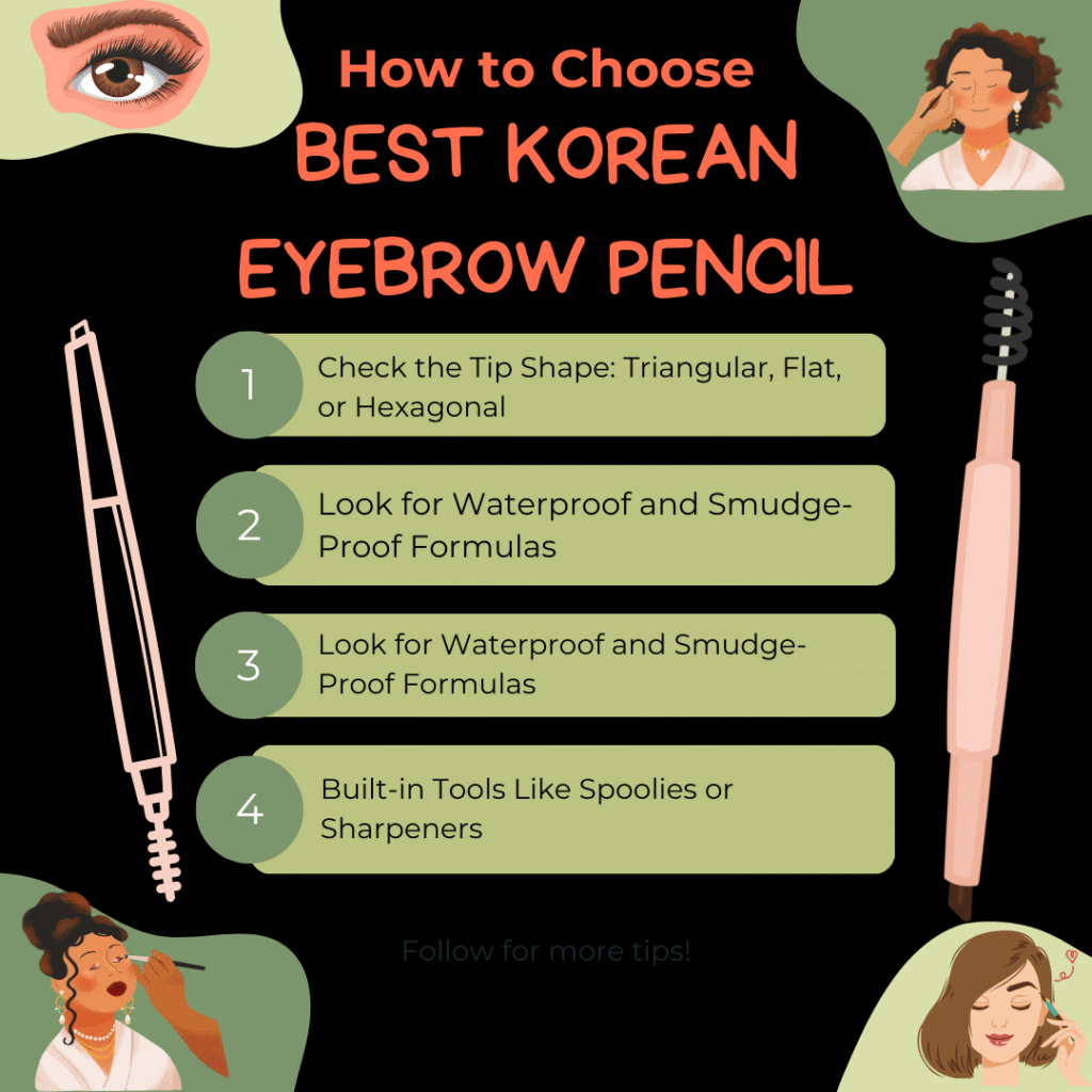 how to choose best korean eyebrow pencil