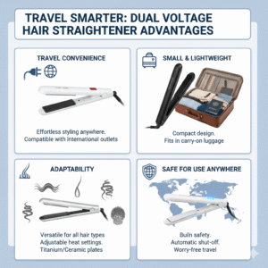 advantage of dual voltage hair straightener