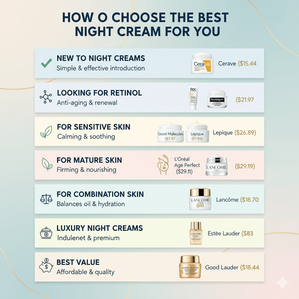 how to choose the best night cream
