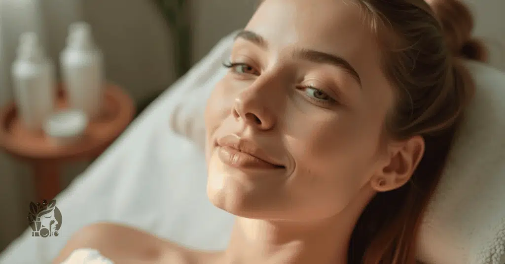 Calm close-up portrait representing suitable skin types for at-home RF