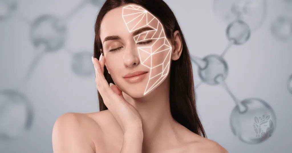 Minimal diagram illustrating hydrated stratum corneum reducing electrical resistance.