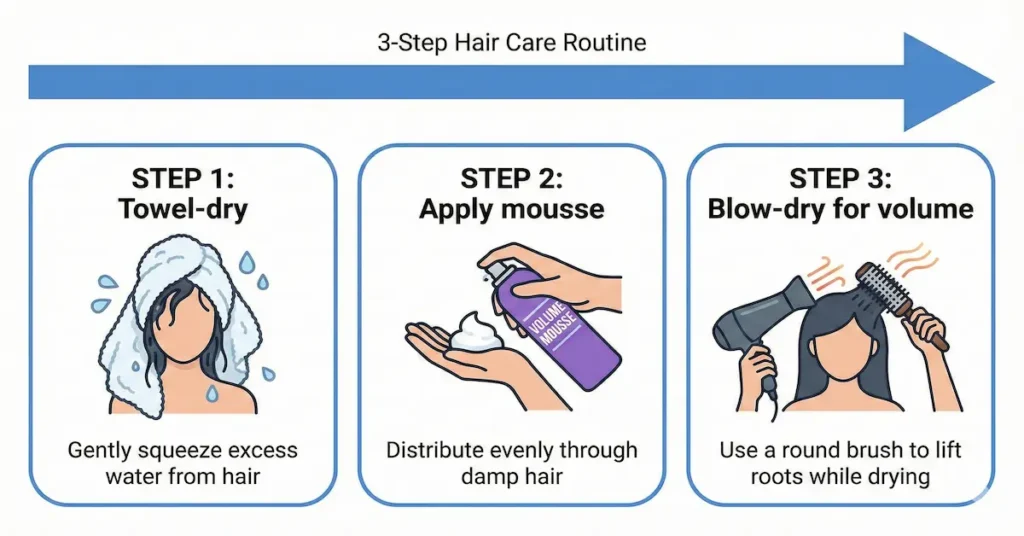 3 step hair care routine