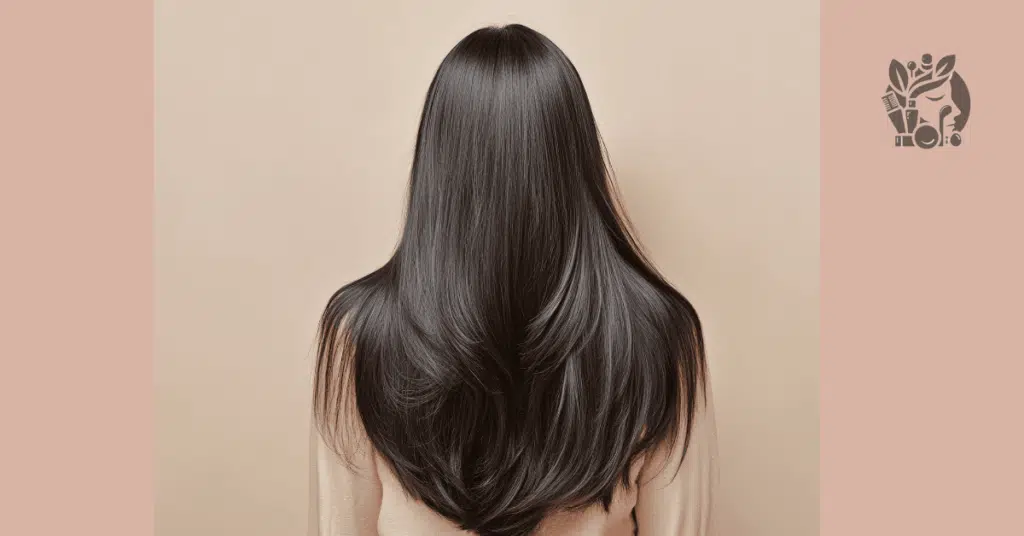 close up of smooth fine hair showing light, healthy volume