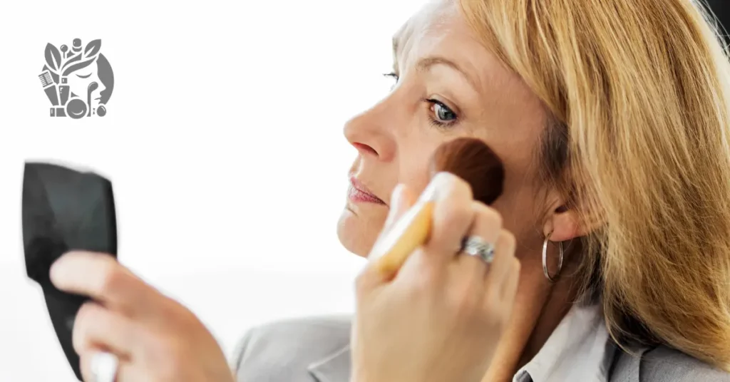 how to apply cream blush mature skin lifting technique